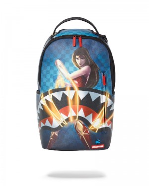 Rucsac Sprayground Wonder Woman: Lasso Shark Dlxv Backpack | 709634-DQF