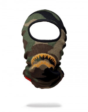 Ski Mask Sprayground Gold Knit Shark Mouth Ski Mask | 426807-WYP