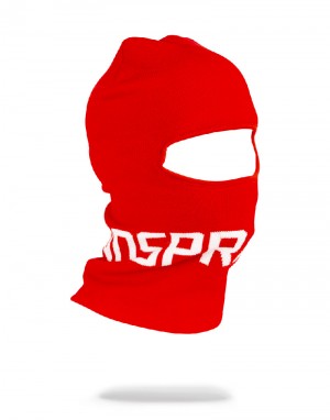 Ski Mask Sprayground Red Sprayground Logo Ski Mask | 012637-RAI