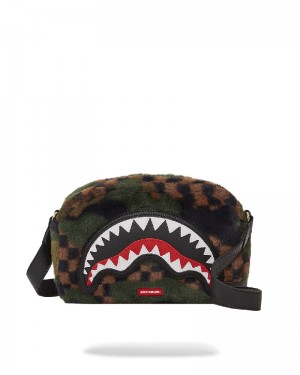 Toiletry Sprayground Big Sky Fur Shark Messenger Brick Bag | 048615-FVH