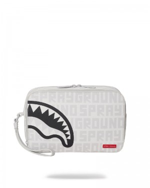 Toiletry Sprayground Split The Check (Pearl) Toiletry Bag | 503967-TPZ