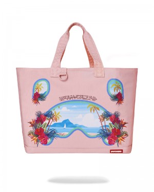 Tote Sprayground Bora Bora Shark Island Villa Beach Tote | 560843-NWA