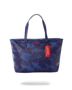 Tote Sprayground Shark Check (Blue) Tote | 758109-PMG