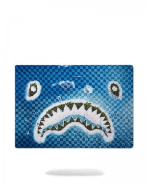 Tote Sprayground Shark Island Packable Beach Mat Blanket Water Resistant Convertible To | 897125-UIQ