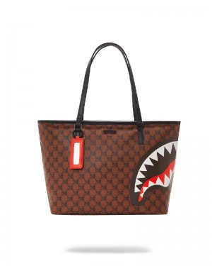 Tote Sprayground Sharks And Skulls Tote | 093581-NLE