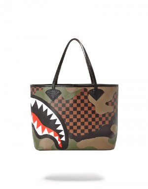 Tote Sprayground Sharks In Paris (Camo Edition) Tote | 106429-MYC