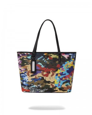 Tote Sprayground Sliced And Diced Camo Tote | 259018-UFO