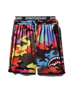 Înot Sprayground Camoburst Corto Swim Trunks | 315296-BCQ