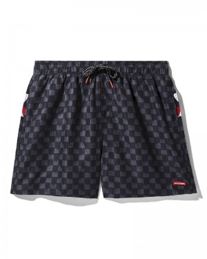 Înot Sprayground Drip Check Swim Shorts | 459216-JBM