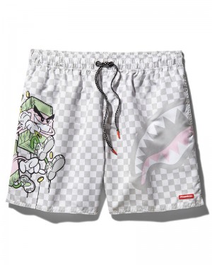 Înot Sprayground Money Boys Sandbar Swim Trunks | 845109-DXW