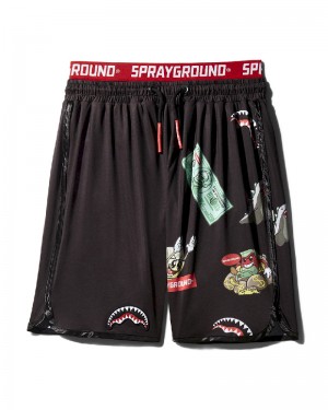 Înot Sprayground Patch All-In Corto Swim Trunks (Black) | 267054-XCM