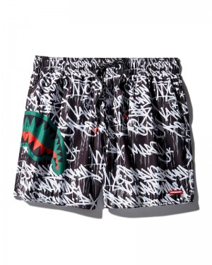 Înot Sprayground Scribble Shark Shoto Swim Trunks | 320874-IGE