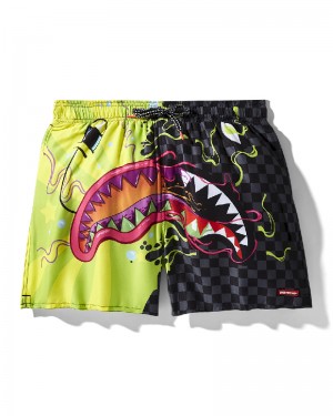 Înot Sprayground Slime Dime Swim Shorts | 960321-MBW