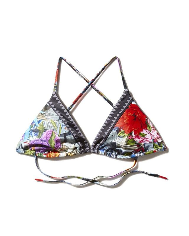 Bikini Sprayground Floral Money Bikini Top | 019487-SGH