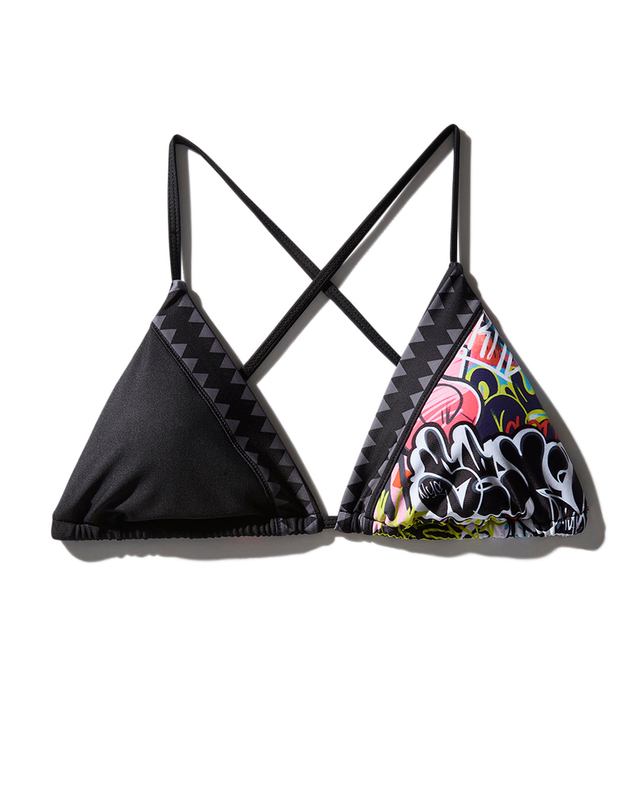 Bikini Sprayground Half Graff Bikini Top | 451826-HTW