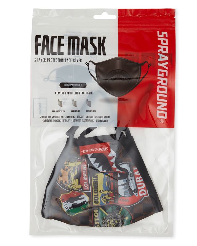 Face Mask Sprayground Global Mogul Face Mask | 734918-TXJ