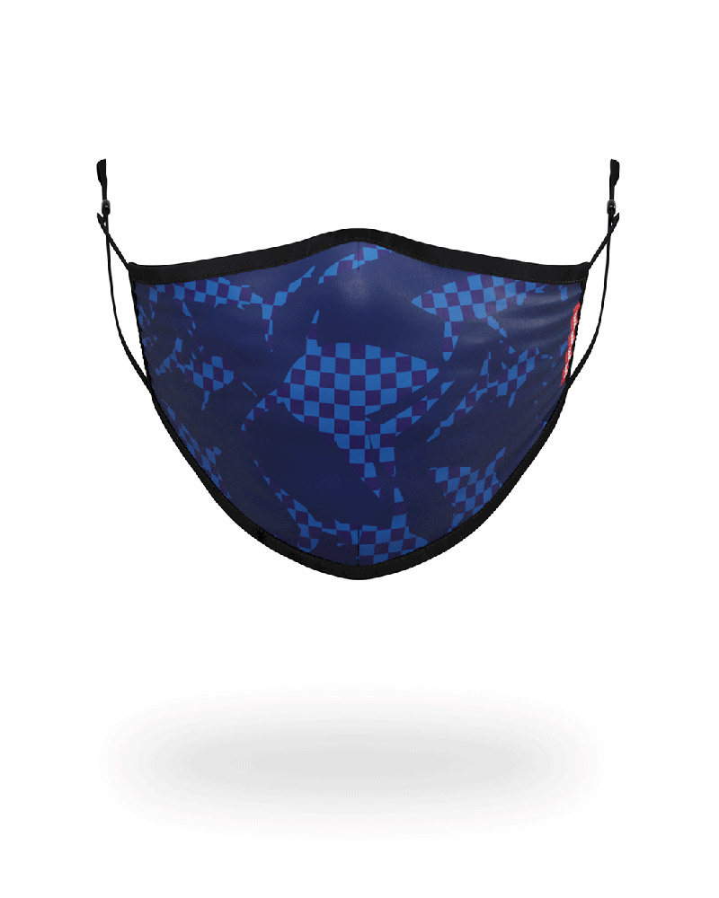 Face Mask Sprayground Shark Check (Blue) Face Mask | 260847-LDT