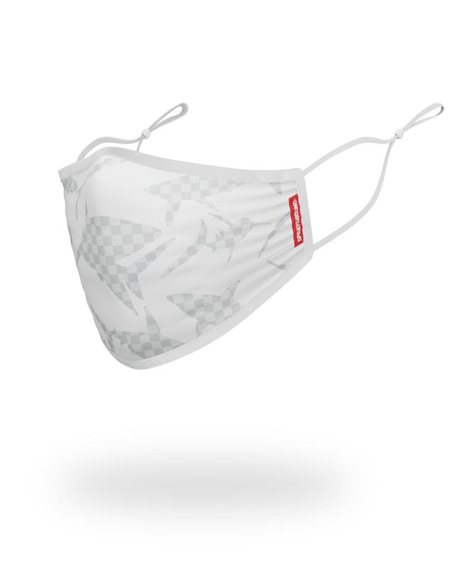 Face Mask Sprayground Shark Check (White) Face Mask | 279841-SBO