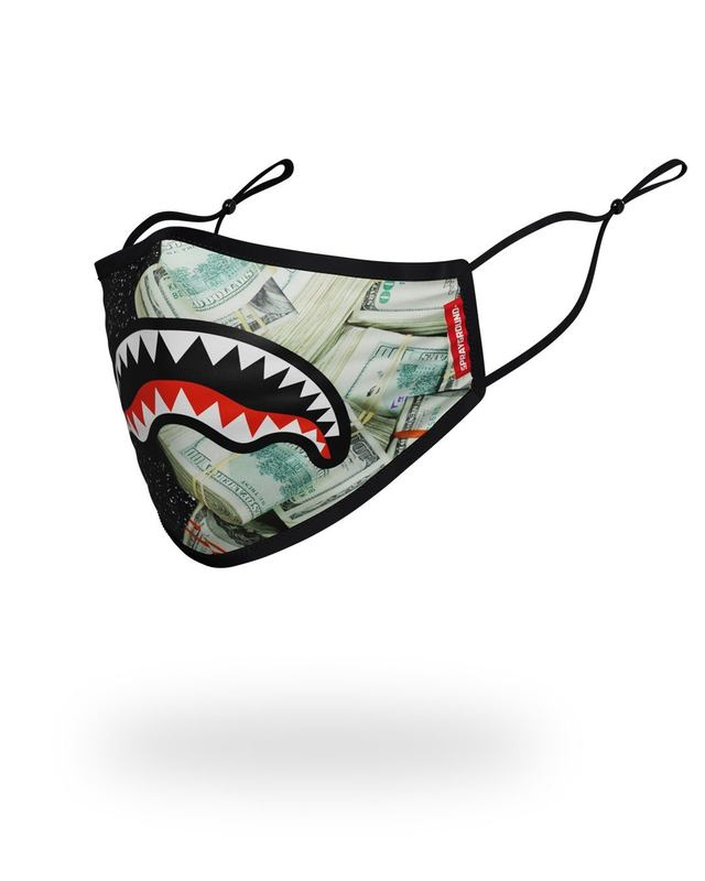 Fashion Mask Sprayground Adult Party Shark Form Fitting Face Mask | 715896-GTW