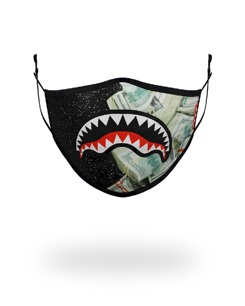 Fashion Mask Sprayground Adult Party Shark Form Fitting Face Mask | 715896-GTW