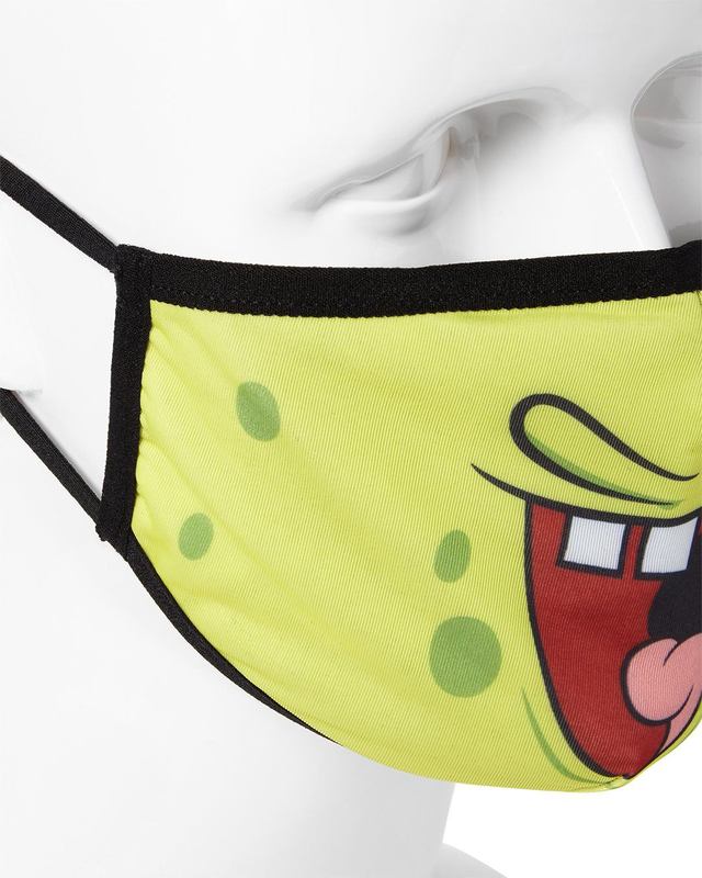 Fashion Mask Sprayground Adult Spongebob Smile Form Fitting Face-Covering | 495608-RKD