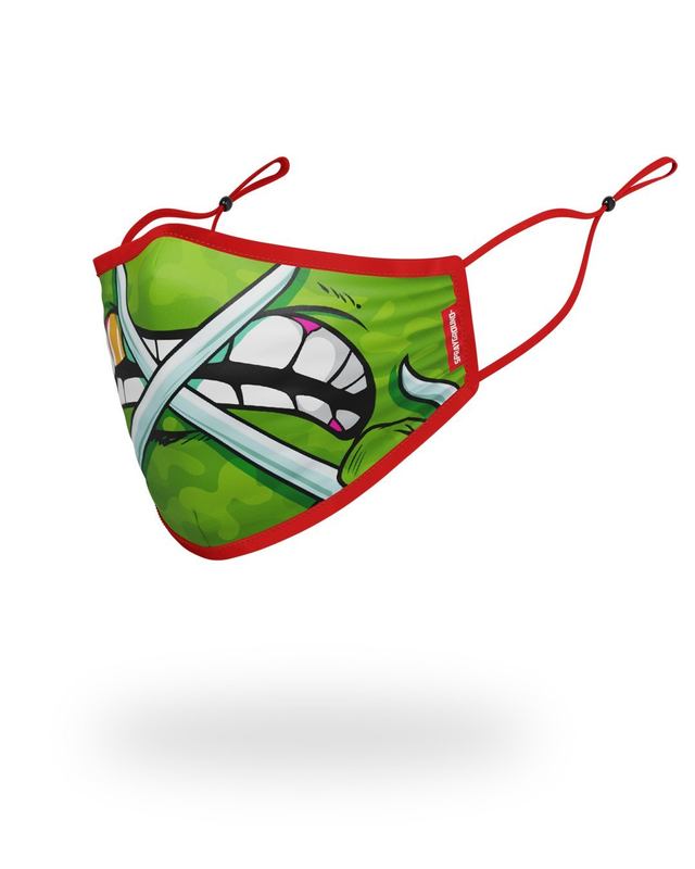 Fashion Mask Sprayground Adult Tmnt: Raphael Shark Form Fitting Face-Covering | 483571-RPX