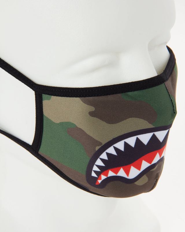 Fashion Mask Sprayground Camo Sharkmouth Form-Fitting Mask | 876091-IOB