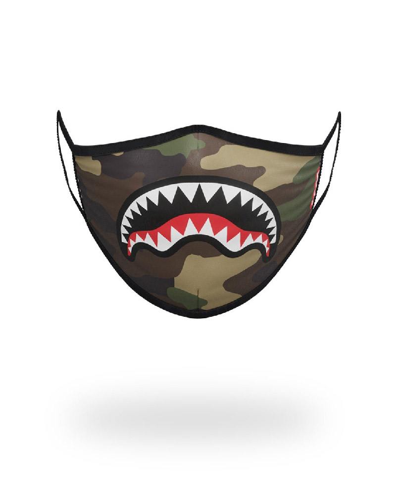 Fashion Mask Sprayground Camo Sharkmouth Form-Fitting Mask | 876091-IOB