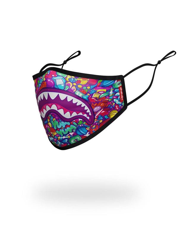 Fashion Mask Sprayground Kids Form Fitting Mask: Candy Shark | 813240-XSF