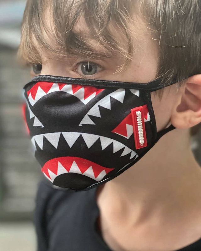 Fashion Mask Sprayground Kids Sharkmouth Pattern Mask (Classic Fit) | 870945-TIP