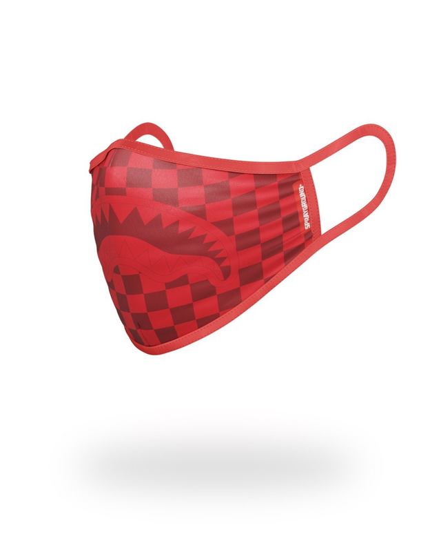 Fashion Mask Sprayground Sharks In Paris (Red) Form-Fitting Mask | 945287-XJE