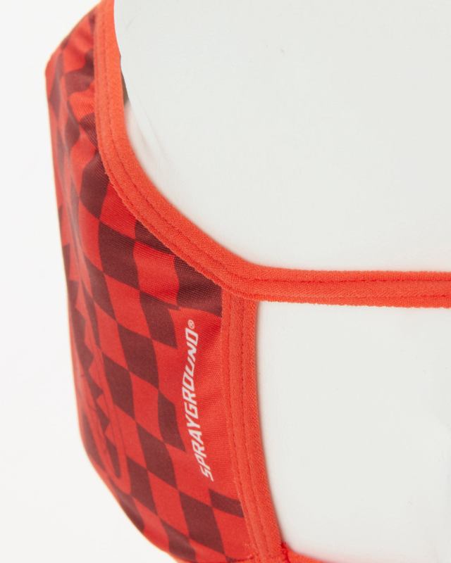 Fashion Mask Sprayground Sharks In Paris (Red) Form-Fitting Mask | 945287-XJE