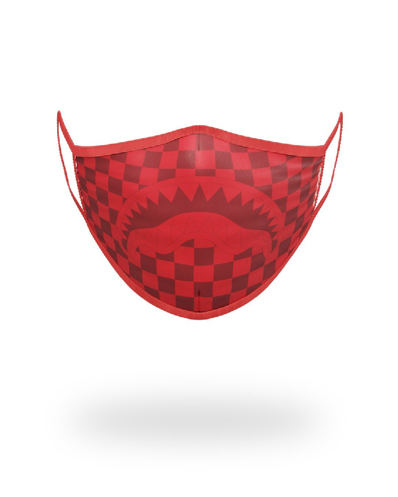 Fashion Mask Sprayground Sharks In Paris (Red) Form-Fitting Mask | 945287-XJE