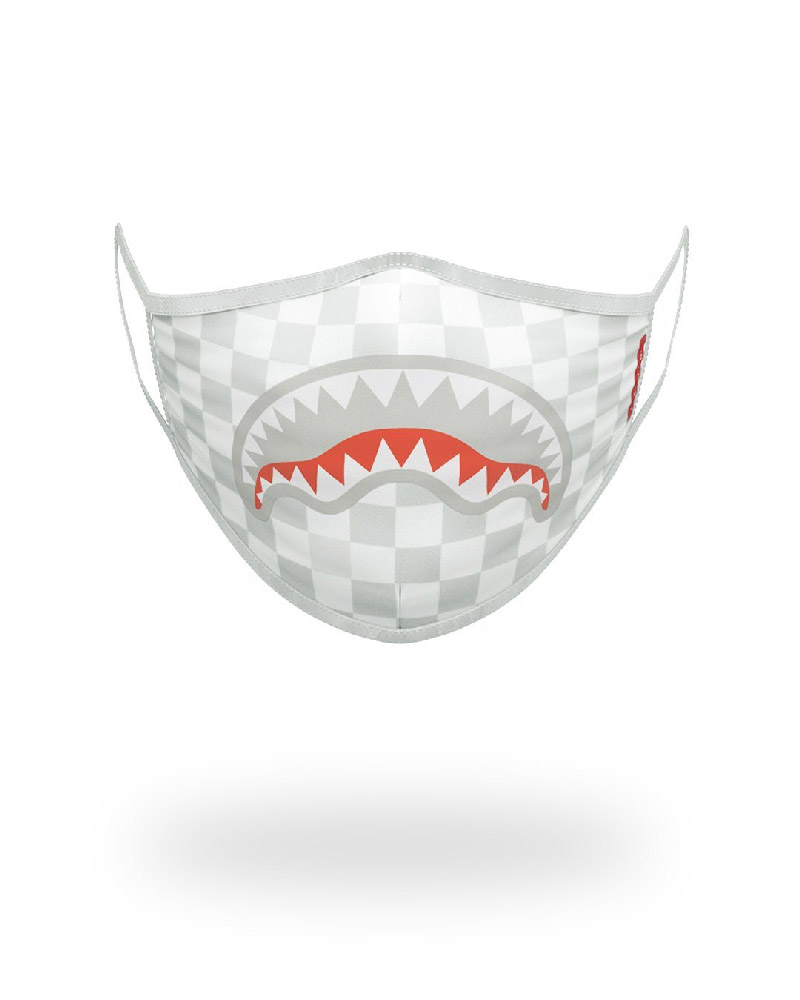 Fashion Mask Sprayground Sharks In Paris (White) Form-Fitting Mask | 247958-TCP