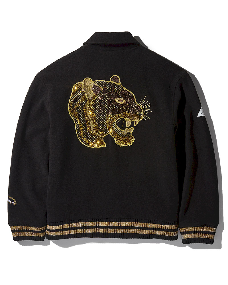 Geaca Sprayground A.I.9 African Intelligence Guilded Leopard - Sandflower Collab Varsity | 671954-UVK