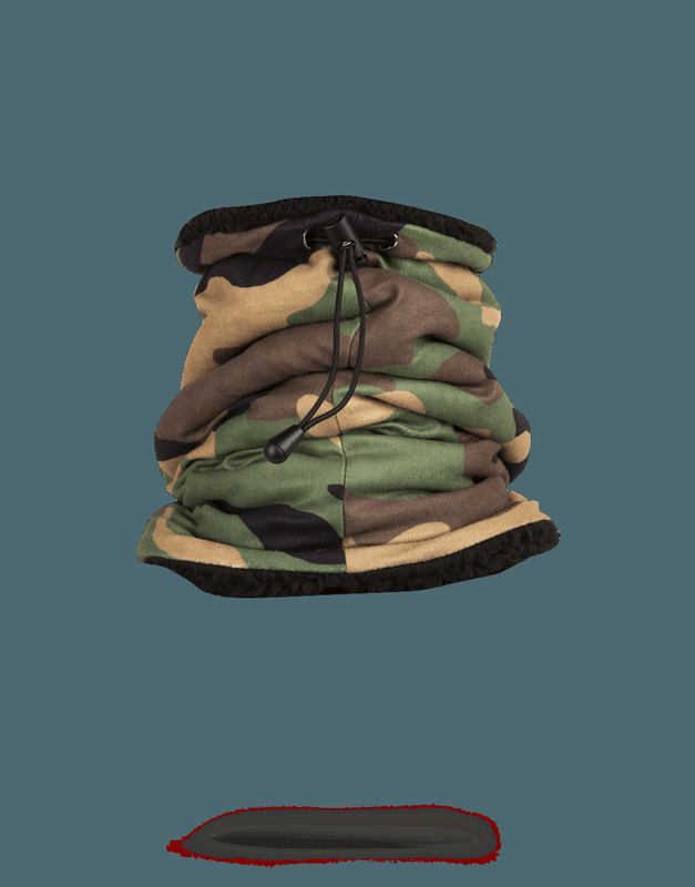 Gât Cald Sprayground Camo Shark Neck Warmer | 856017-FVD