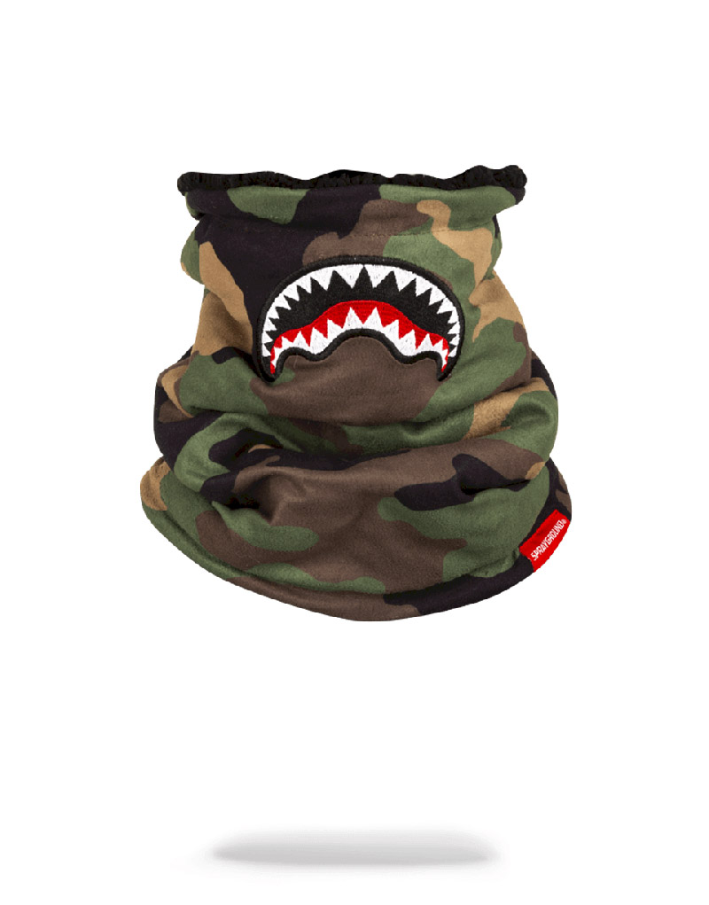 Gât Cald Sprayground Camo Shark Neck Warmer | 856017-FVD