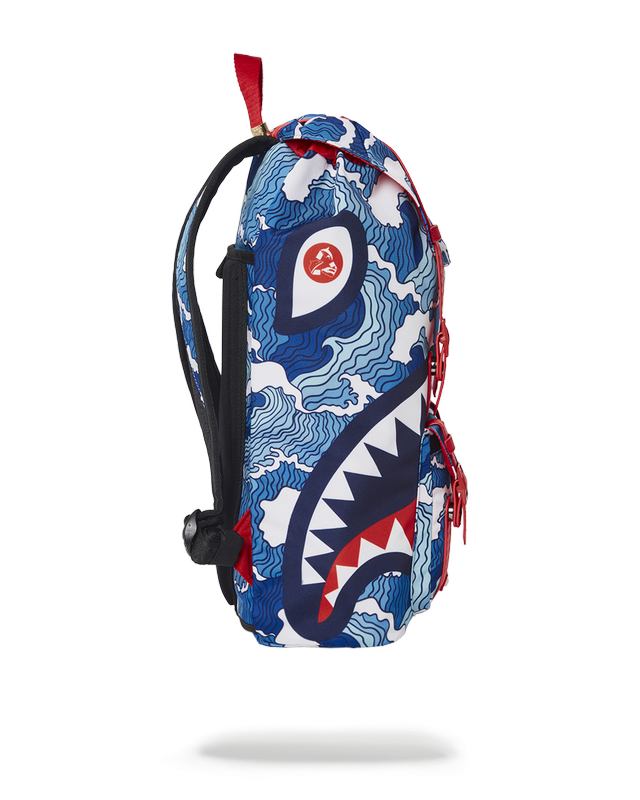 HILLS Sprayground Shark Wave Hills Backpack | 076921-UZJ