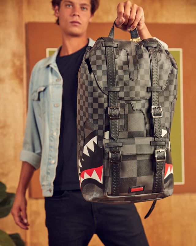 HILLS Sprayground Xtc Grey Sharks In Paris Hills Backpack | 641980-NHC