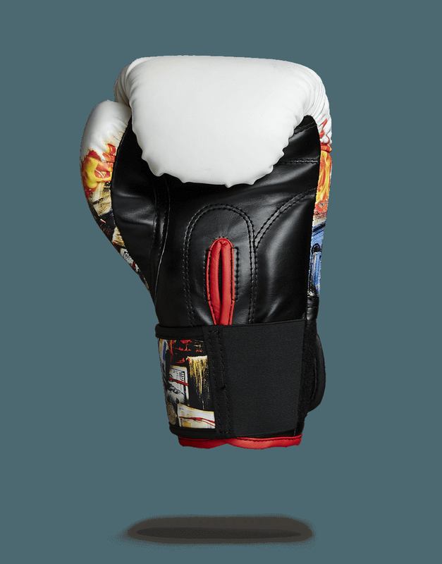 Manusi De Box Sprayground White Fire Money Boxing Gloves | 382745-XLV