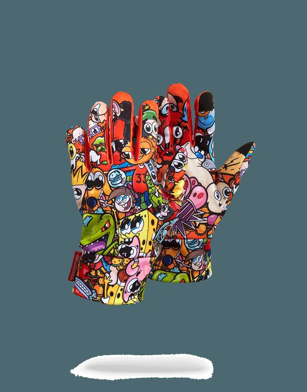 Manusi Sprayground Anime Nick Gloves | 619572-VQA