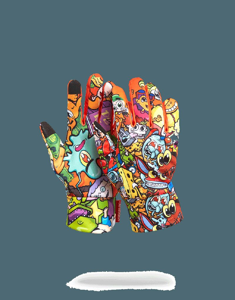 Manusi Sprayground Anime Nick Gloves | 619572-VQA