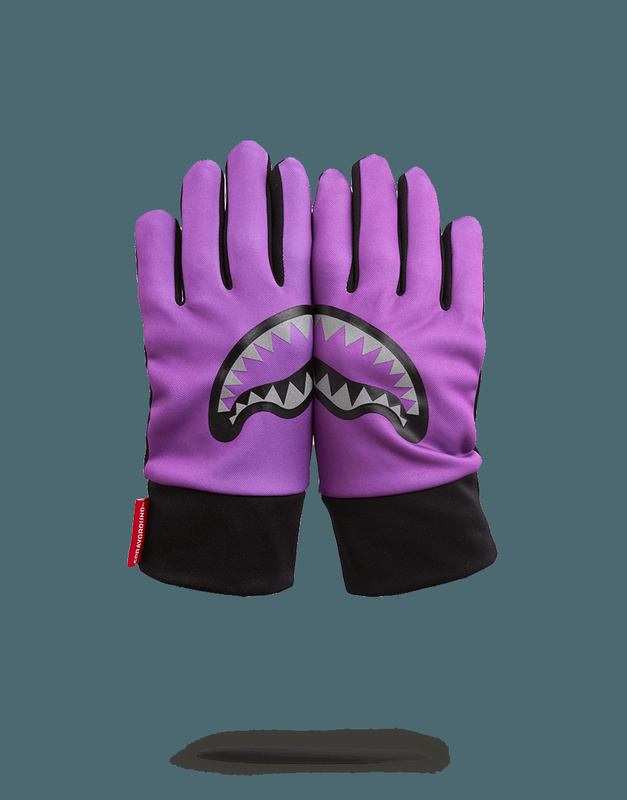 Manusi Sprayground Purple 3m Shark Mouth Gloves | 546982-EWO