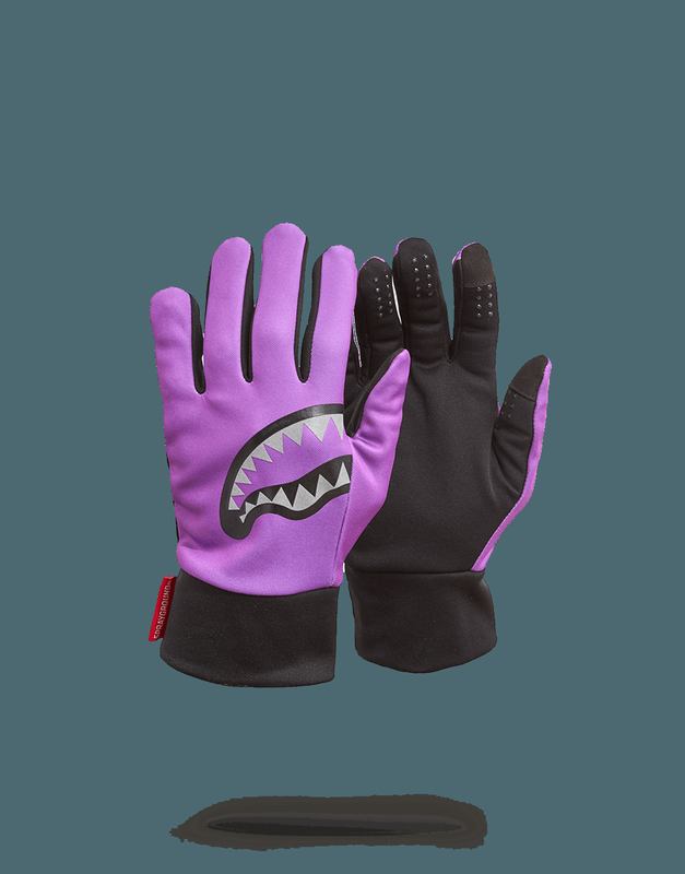 Manusi Sprayground Purple 3m Shark Mouth Gloves | 546982-EWO