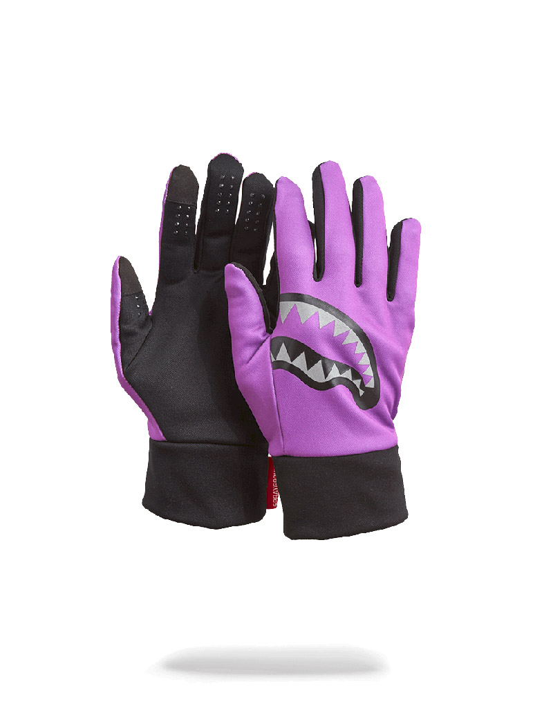 Manusi Sprayground Purple 3m Shark Mouth Gloves | 546982-EWO