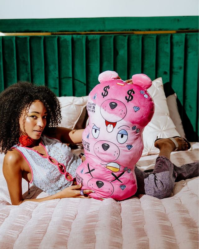 Pillow Sprayground Moneybear Triple Pink Plush Toy/Pillow | 976514-XHW