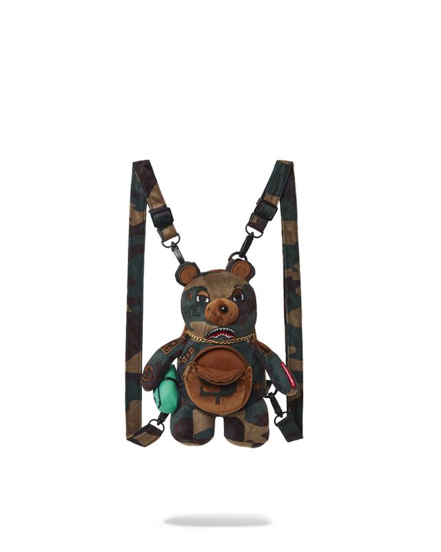 Rucsac Sprayground Bearcub Backpack - Camocheck Moneybear | 146257-ZAU