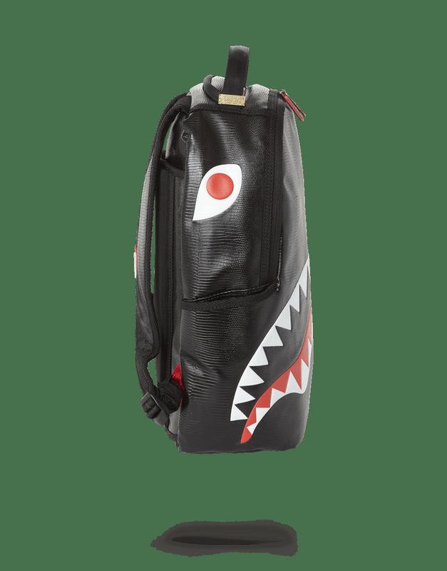 Rucsac Sprayground Black Reptile Shark Backpack (One Of One) | 658013-RYB