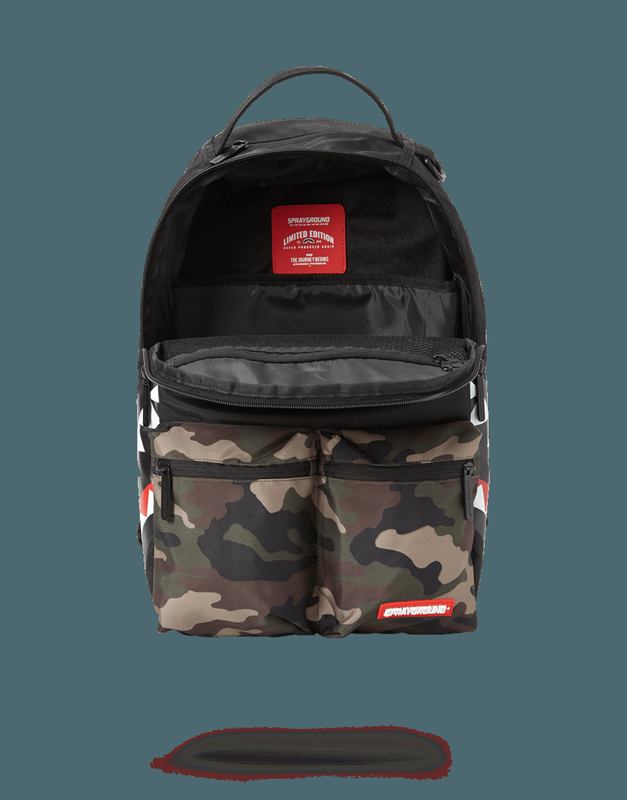 Rucsac Sprayground Camo Side Shark Double Cargo | 605137-YZQ