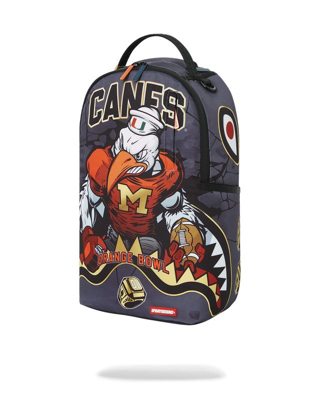 Rucsac Sprayground Canes Muscle University Of Miami Backpack (With Warren Sapp) | 957034-NST